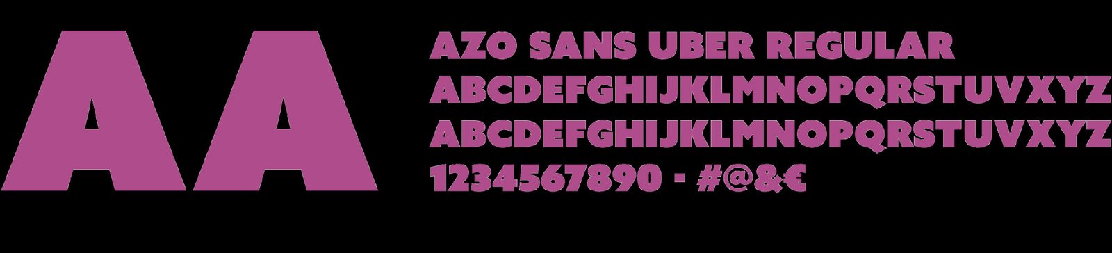 Spécimen typographique Azo Sans Uber Regular, Jazz des Cinq Continents