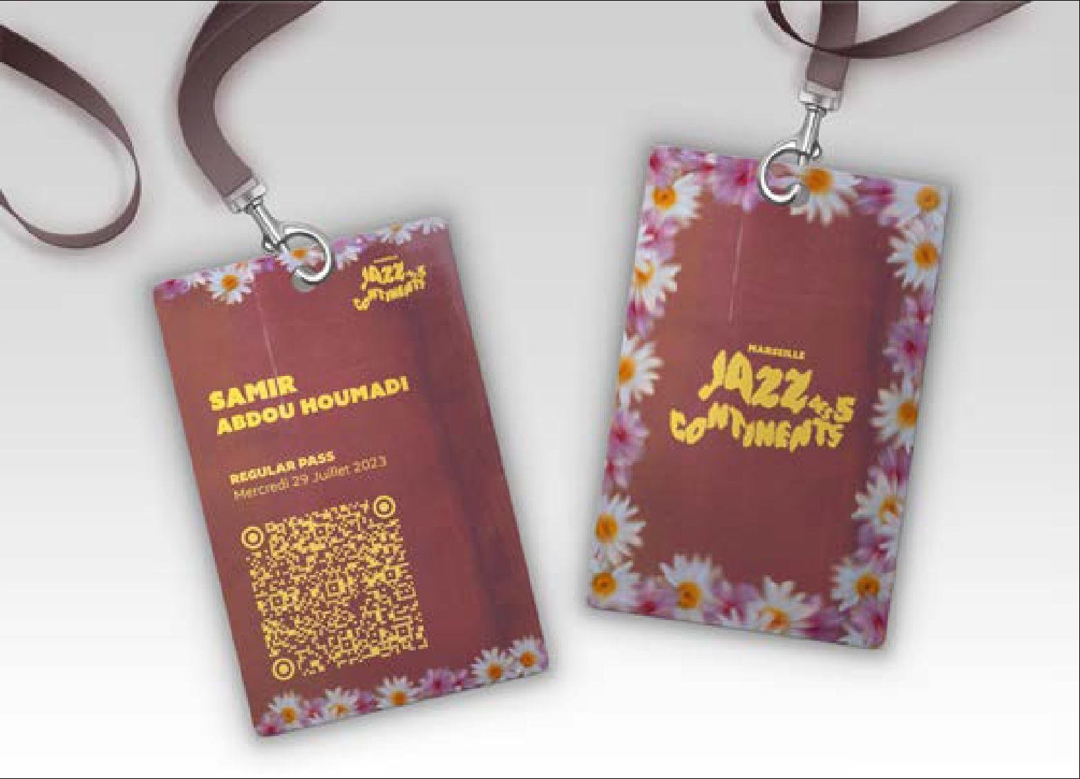 Badge backstage Jazz des Cinq Continents